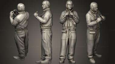 Military figurines tank crew usa 2 03 3d model